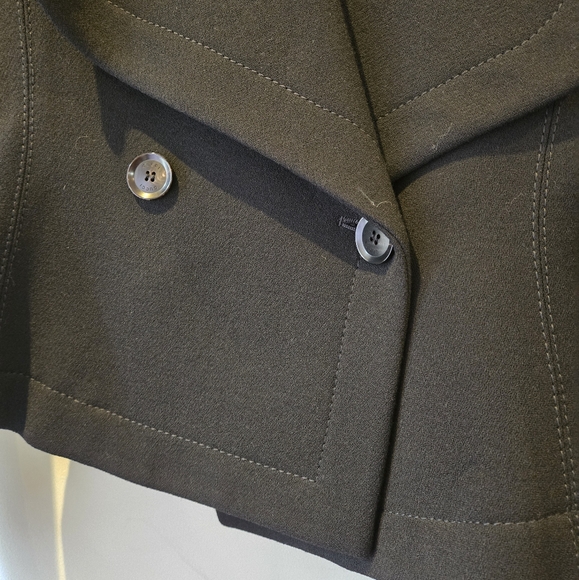 Gucci Black Wool Moto Style Suit Jacket Size IT 36 - Picture 4 of 10